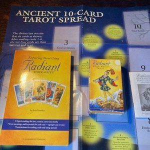 Rider-Waite Tarot with layout poster and book